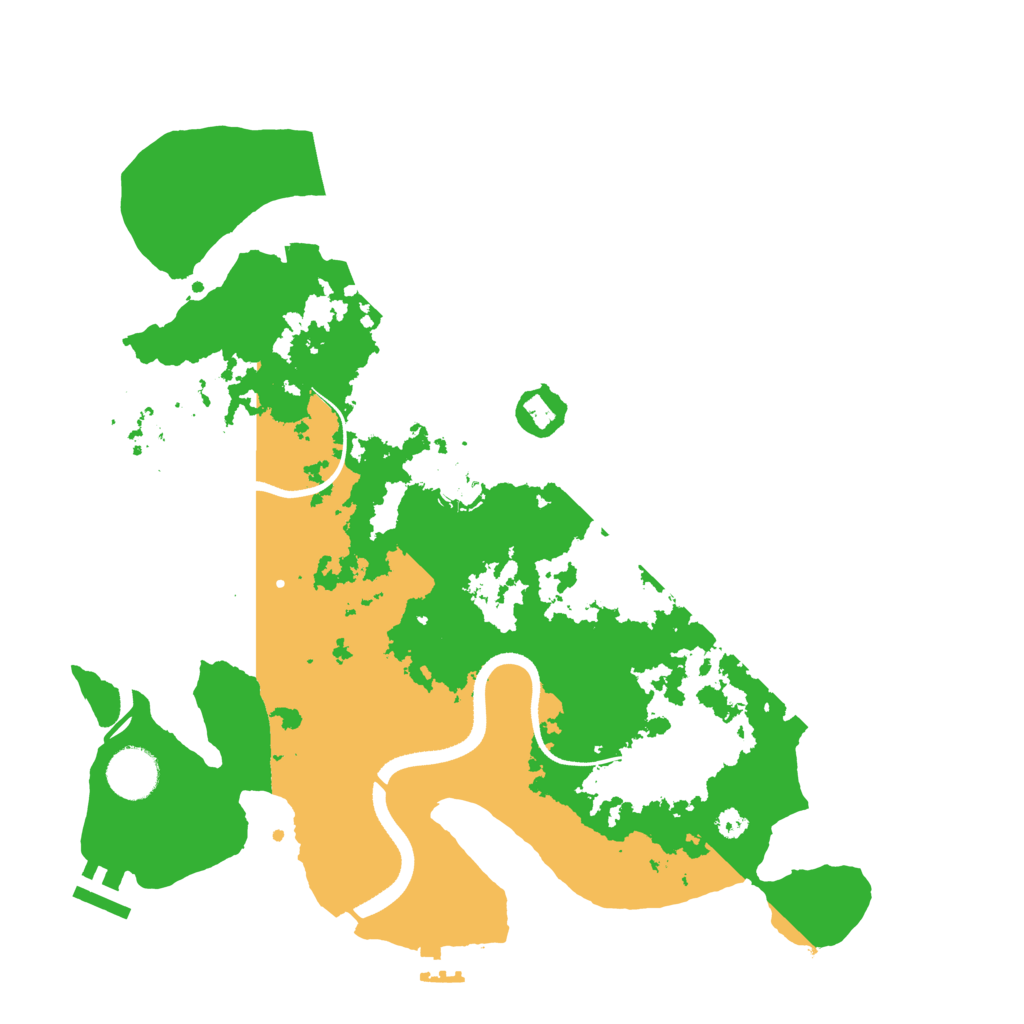 Biome Rust Map: Procedural Map, Size: 3500, Seed: 2061408078