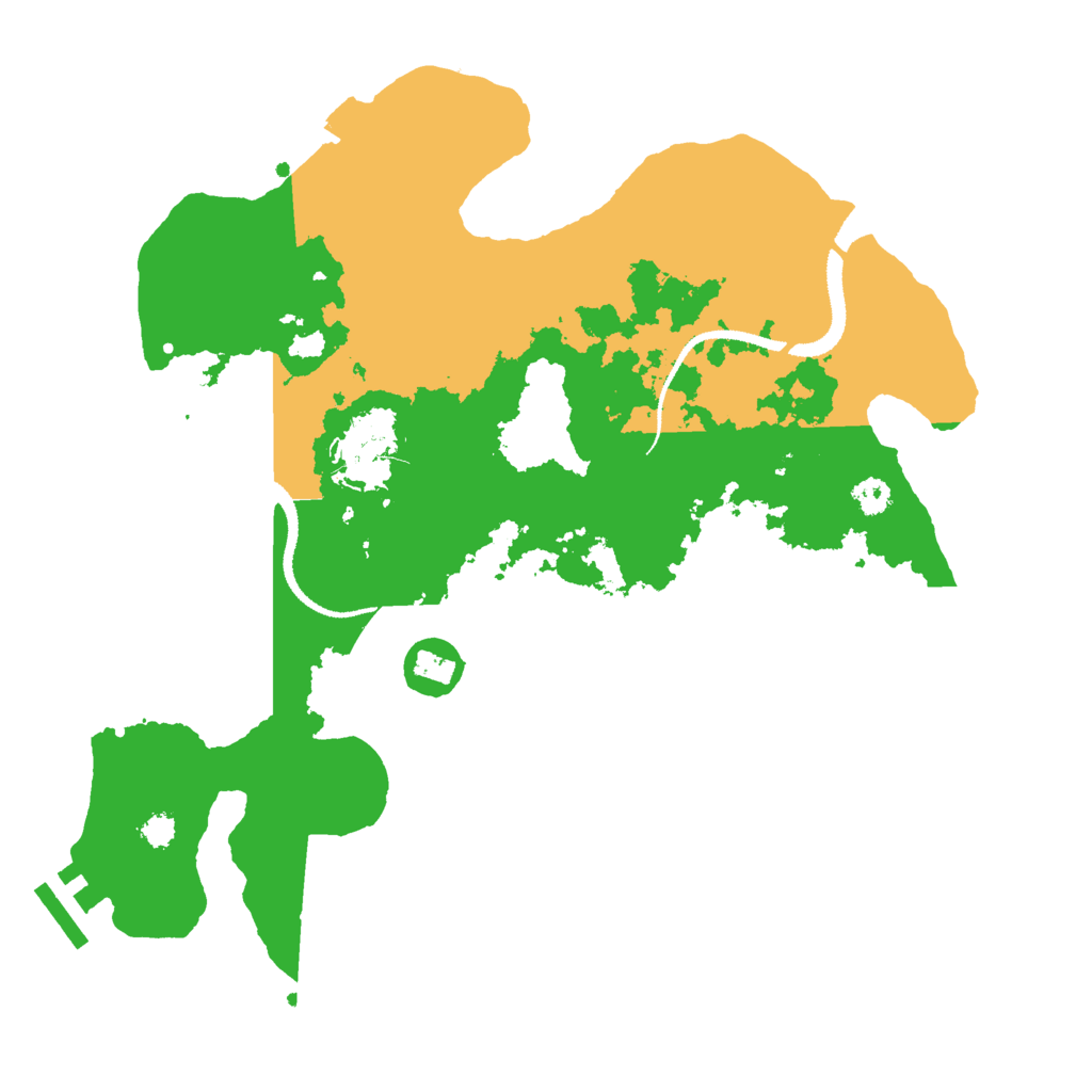Biome Rust Map: Procedural Map, Size: 3000, Seed: 2127260795