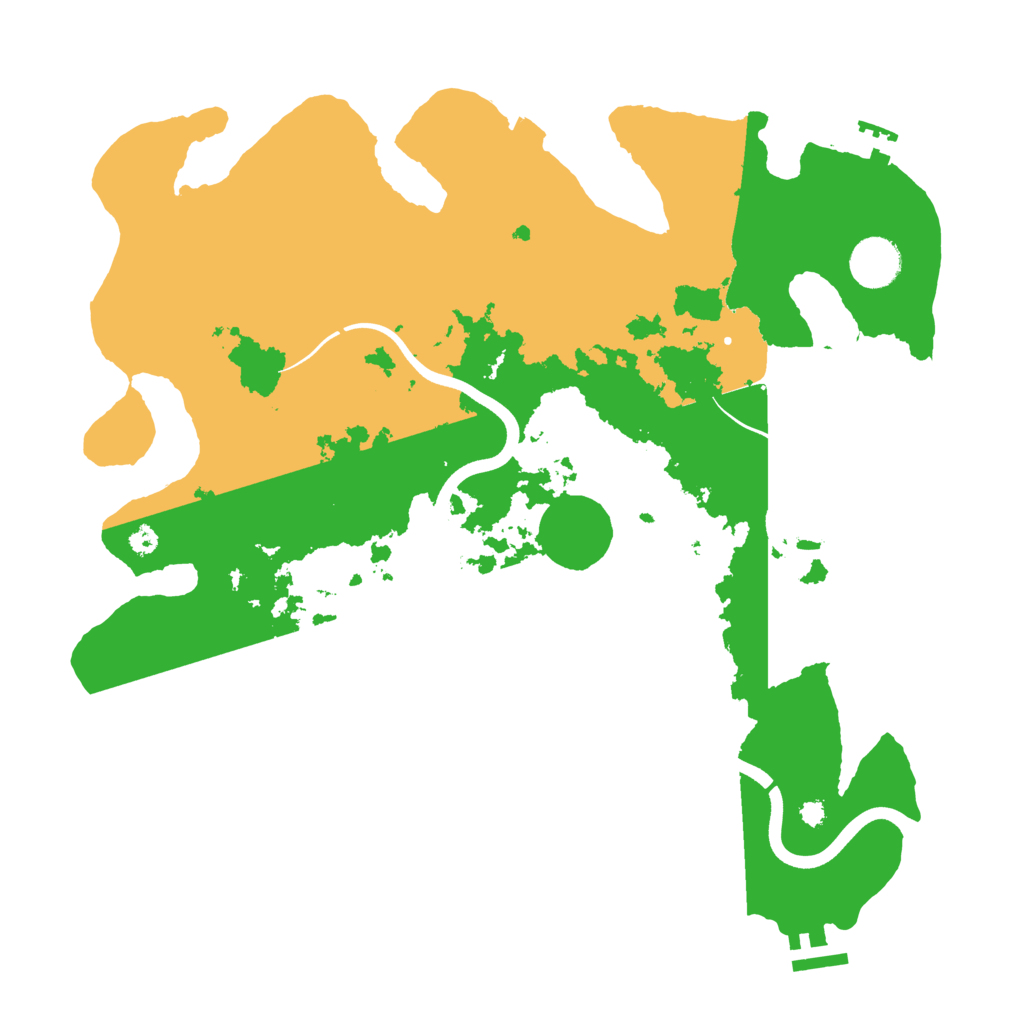 Biome Rust Map: Procedural Map, Size: 3700, Seed: 1300962442