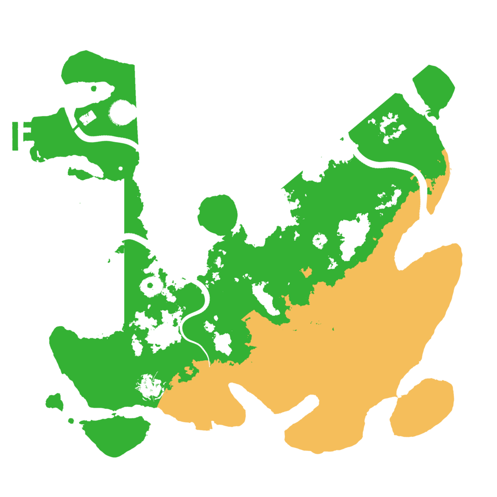 Biome Rust Map: Procedural Map, Size: 3500, Seed: 665651