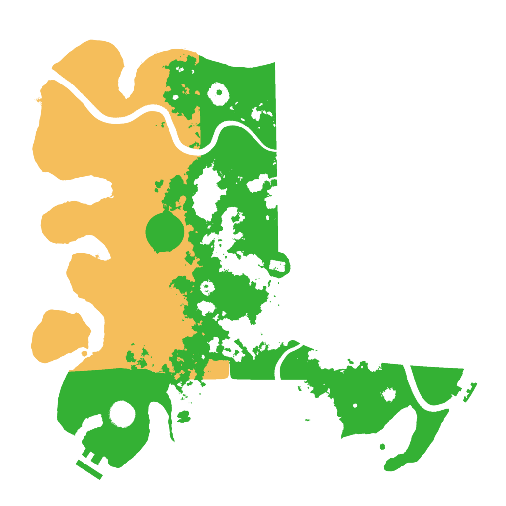 Biome Rust Map: Procedural Map, Size: 3500, Seed: 929863067