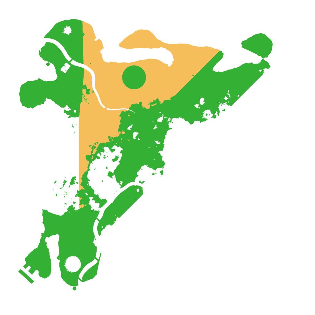 Biome Rust Map: Procedural Map, Size: 3500, Seed: 1439794095