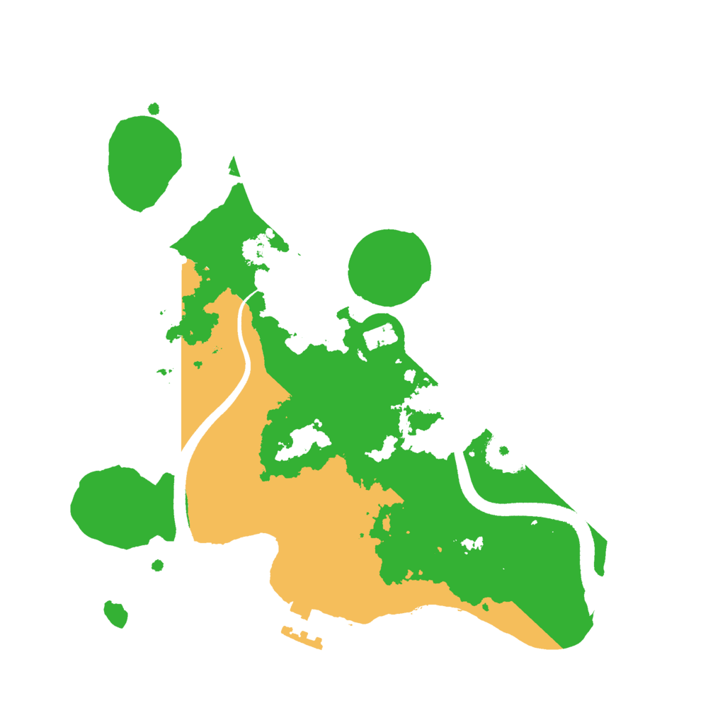 Biome Rust Map: Procedural Map, Size: 2500, Seed: 1514250