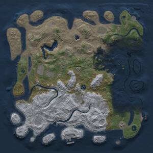 Thumbnail Rust Map: Procedural Map, Size: 4250, Seed: 643835768, 16 Monuments