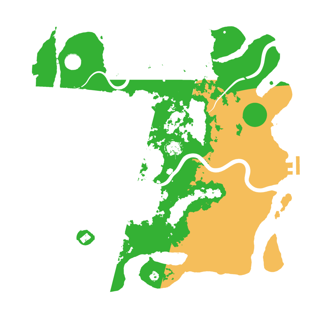 Biome Rust Map: Procedural Map, Size: 3500, Seed: 1875144413