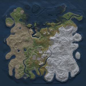 Thumbnail Rust Map: Procedural Map, Size: 4500, Seed: 186786710, 17 Monuments