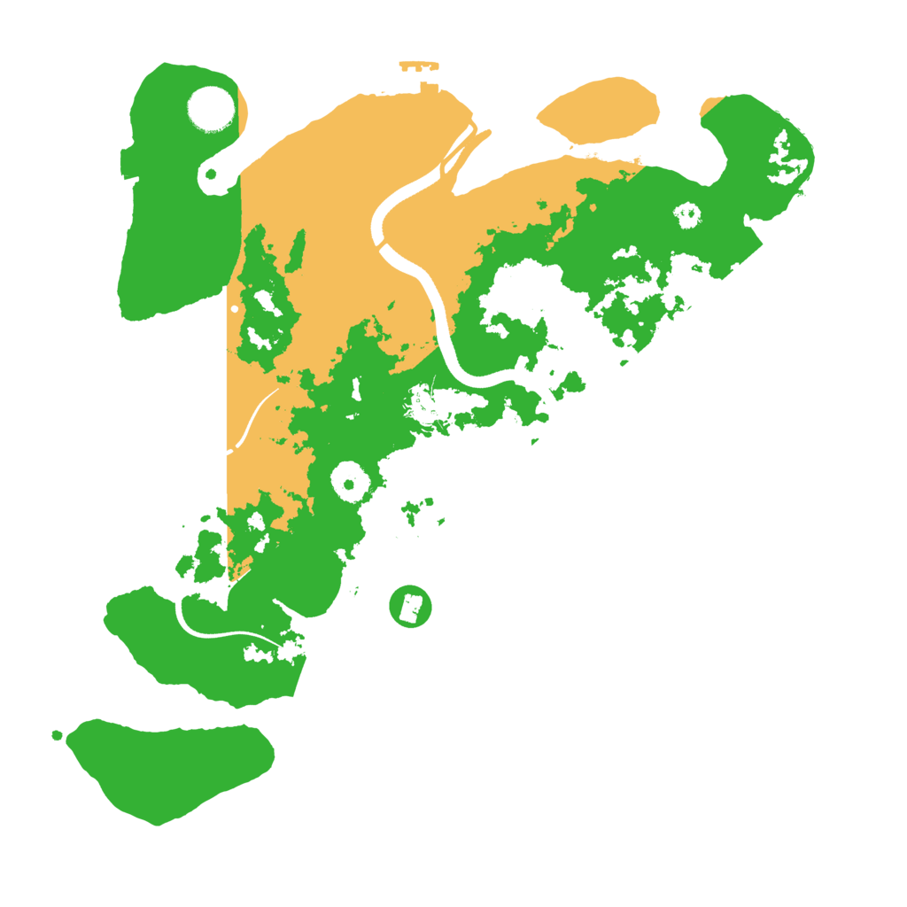 Biome Rust Map: Procedural Map, Size: 3500, Seed: 953535115
