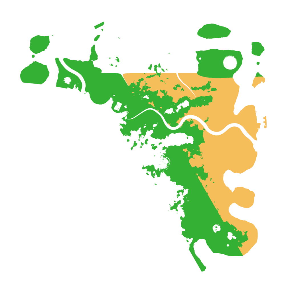 Biome Rust Map: Procedural Map, Size: 3750, Seed: 70