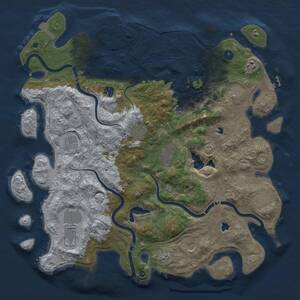 Thumbnail Rust Map: Procedural Map, Size: 4500, Seed: 878082840, 16 Monuments