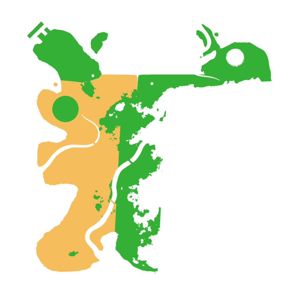 Biome Rust Map: Procedural Map, Size: 3000, Seed: 49823