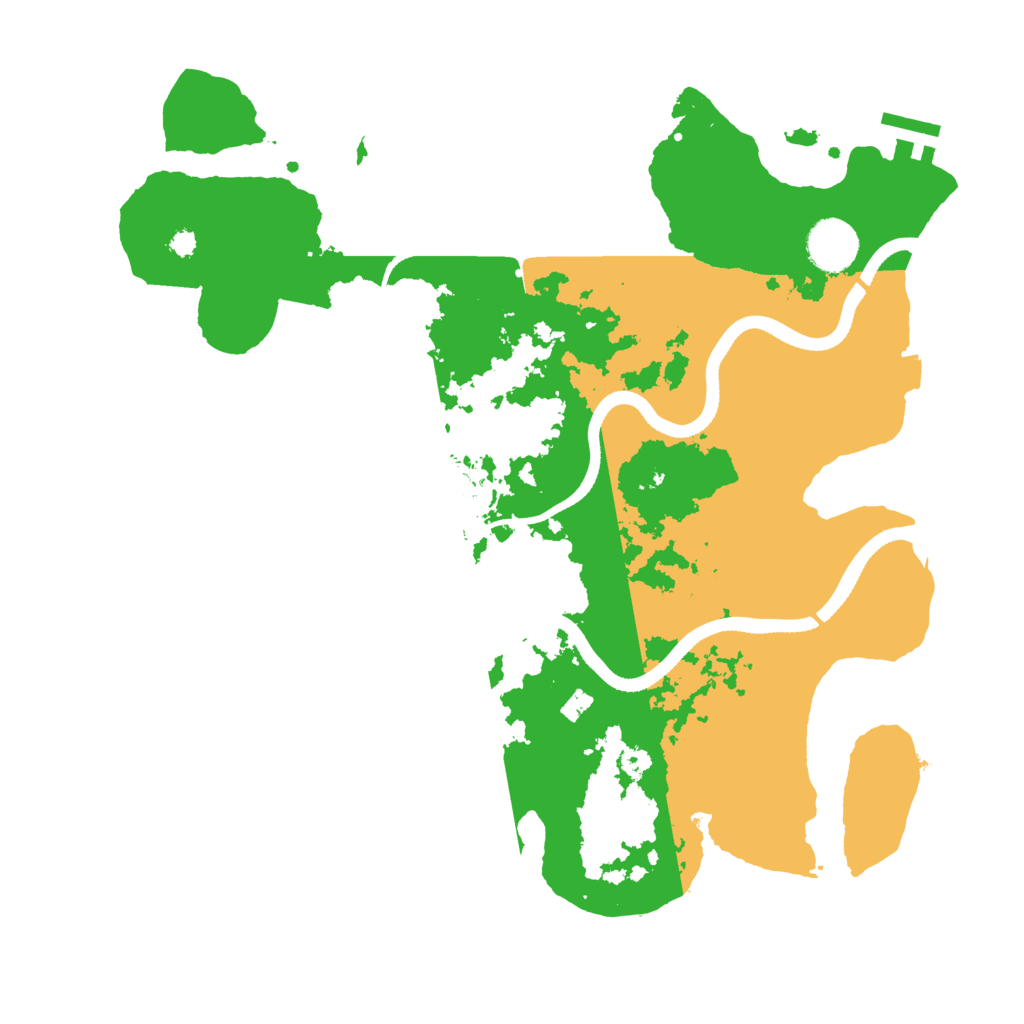 Biome Rust Map: Procedural Map, Size: 3500, Seed: 1227282121