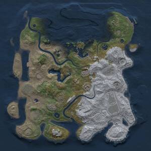 Rust Map: Procedural Map, Size: 4000, Seed: 61477914, 14 Monuments