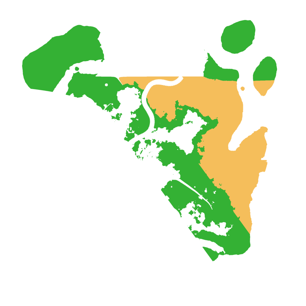 Biome Rust Map: Procedural Map, Size: 3000, Seed: 3453
