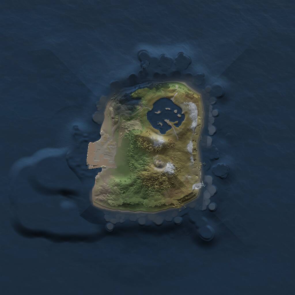 Rust Map: Procedural Map, Size: 1300, Seed: 767676, 2 Monuments