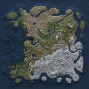 Thumbnail Rust Map: Procedural Map, Size: 4250, Seed: 2088898496, 14 Monuments