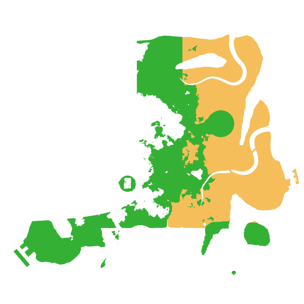 Biome Rust Map: Procedural Map, Size: 3000, Seed: 6954