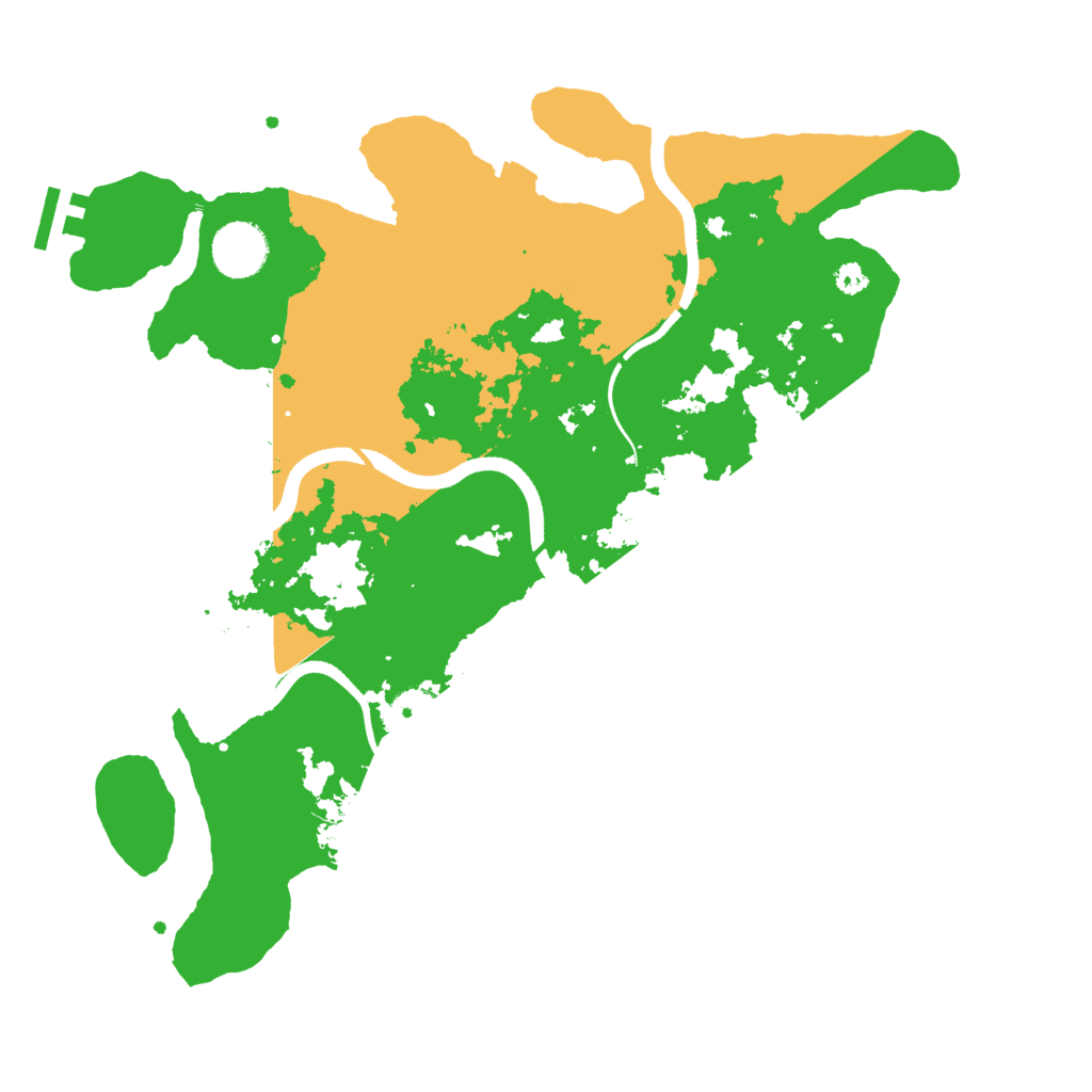 Biome Rust Map: Procedural Map, Size: 3500, Seed: 594711415