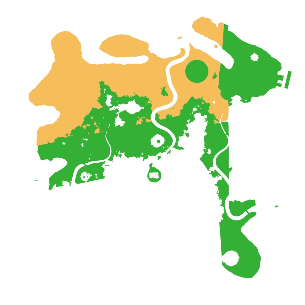 Biome Rust Map: Procedural Map, Size: 3500, Seed: 81021980