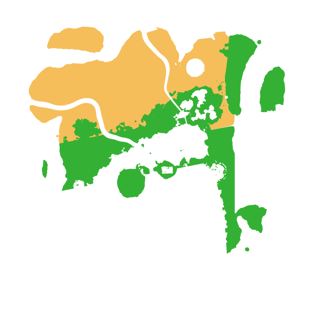 Biome Rust Map: Procedural Map, Size: 3000, Seed: 97592673