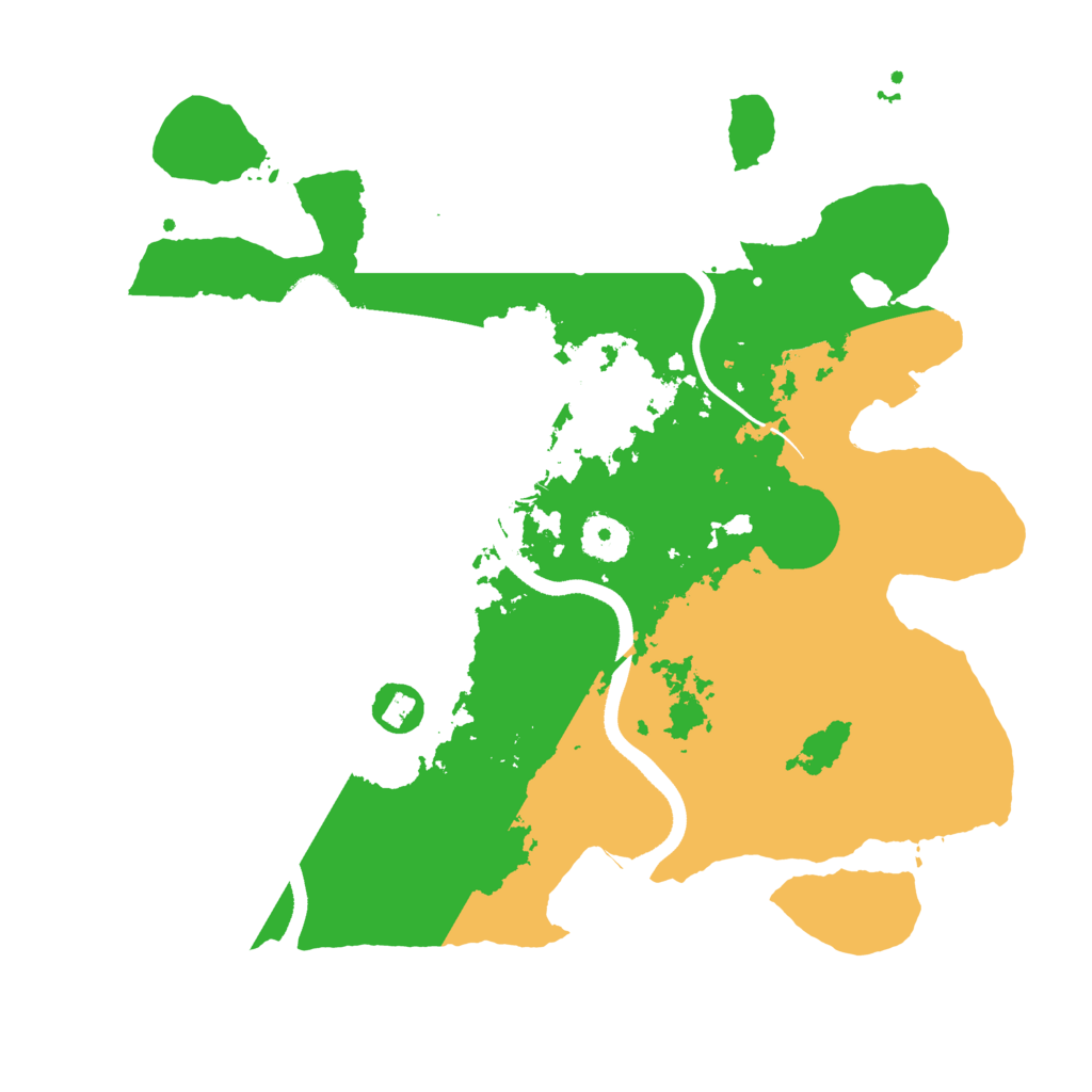 Biome Rust Map: Procedural Map, Size: 3500, Seed: 356659