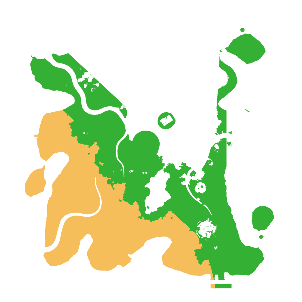 Biome Rust Map: Procedural Map, Size: 2899, Seed: 908809