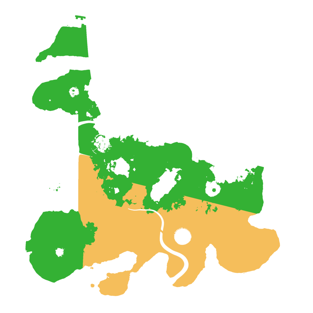 Biome Rust Map: Procedural Map, Size: 3300, Seed: 731013559