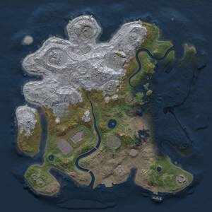 Thumbnail Rust Map: Procedural Map, Size: 3500, Seed: 712022166, 14 Monuments