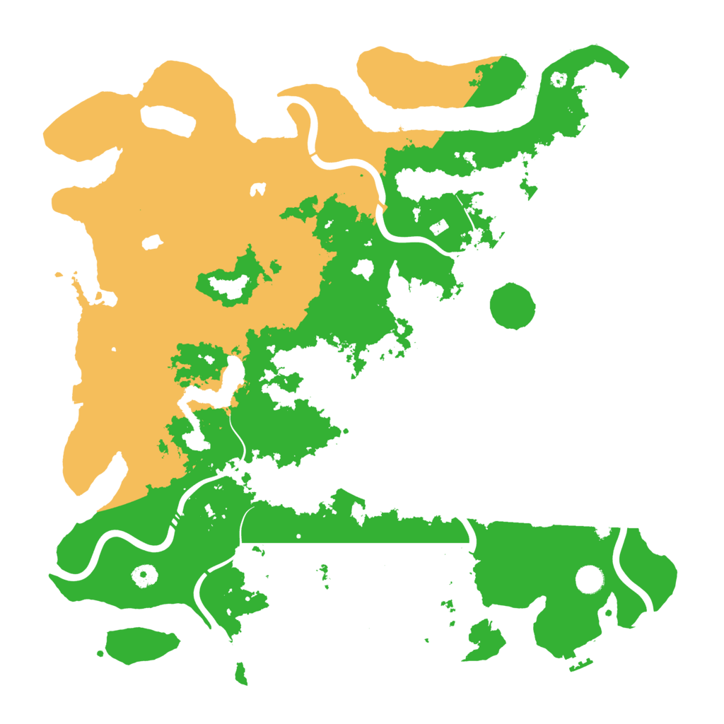 Biome Rust Map: Procedural Map, Size: 4500, Seed: 2321590