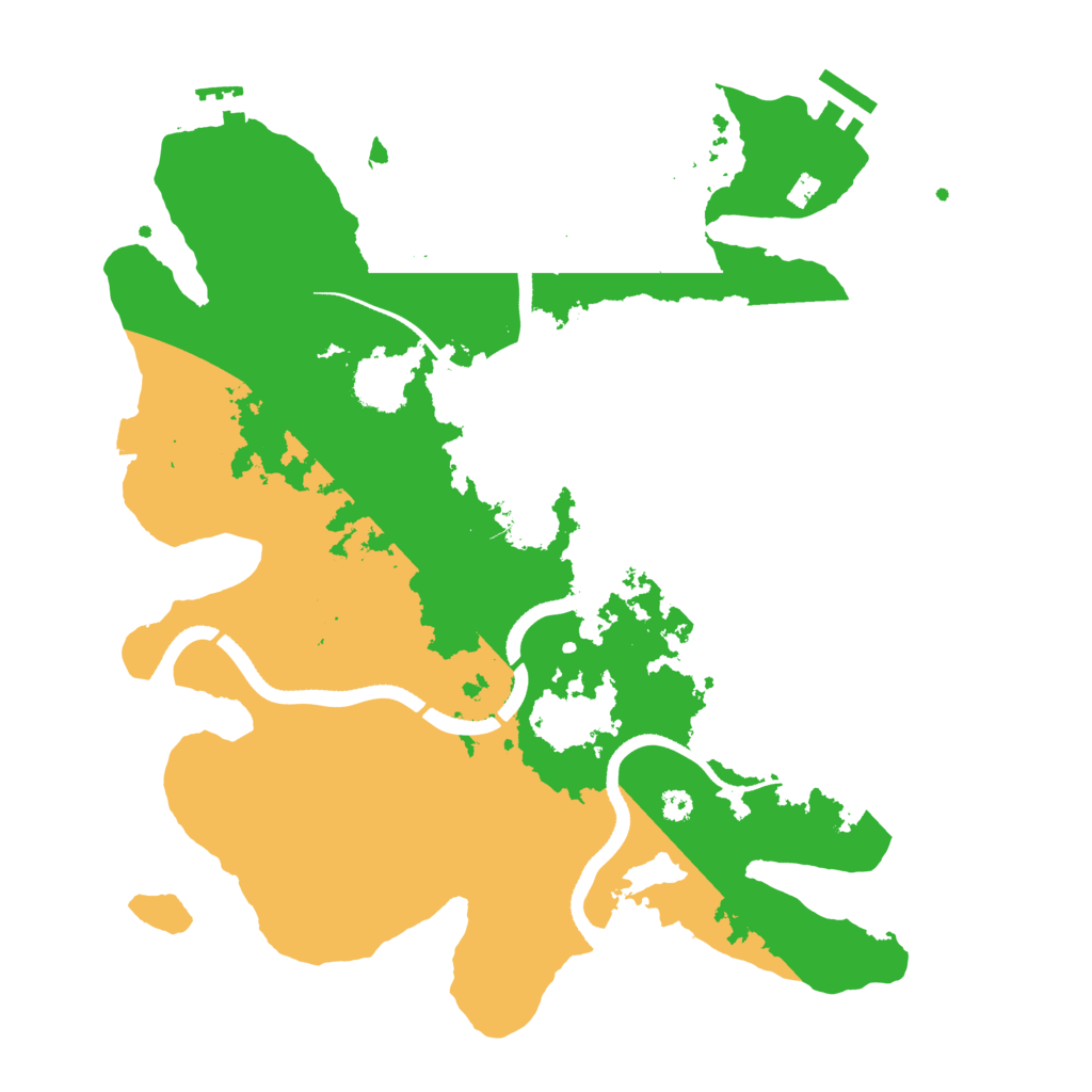 Biome Rust Map: Procedural Map, Size: 3500, Seed: 1553964617