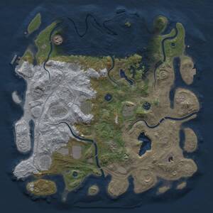 Thumbnail Rust Map: Procedural Map, Size: 4250, Seed: 1859814580, 17 Monuments