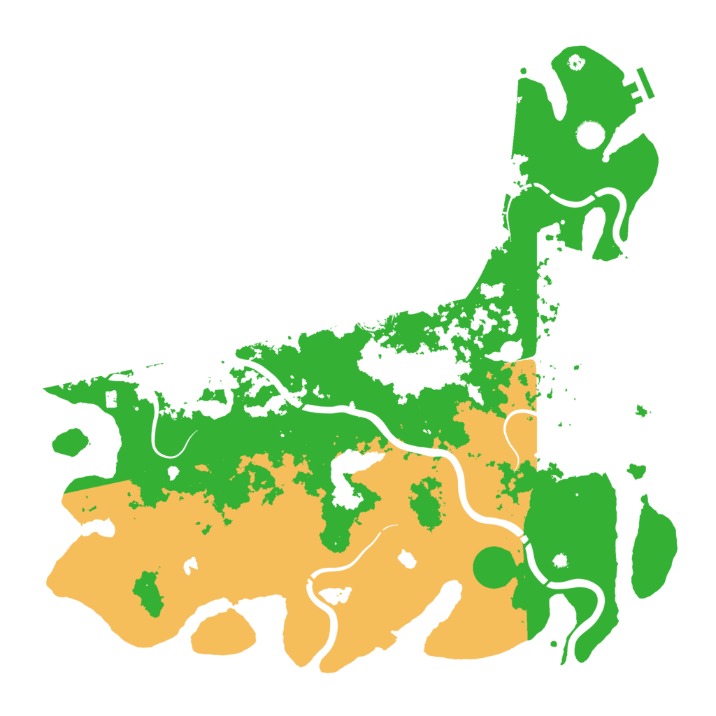Biome Rust Map: Procedural Map, Size: 4500, Seed: 223690388