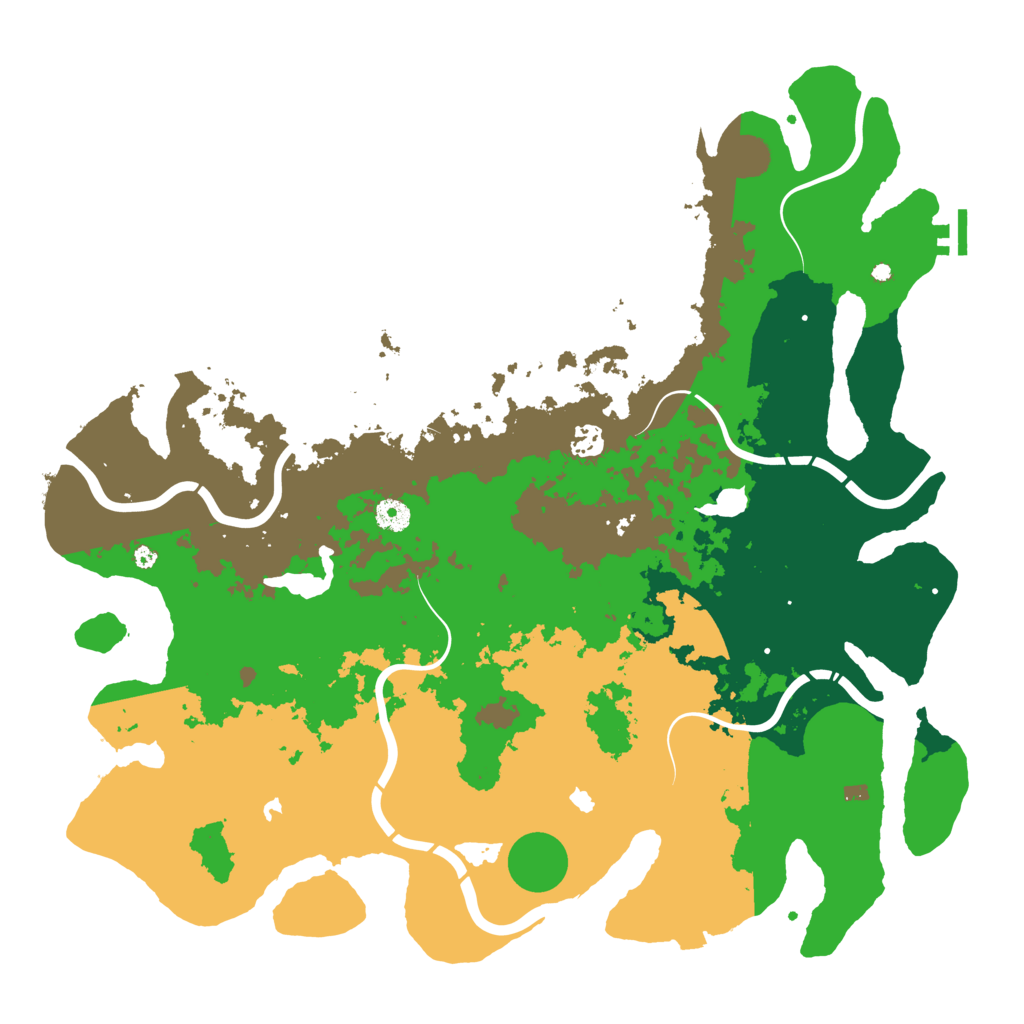Biome Rust Map: Procedural Map, Size: 4500, Seed: 223690388
