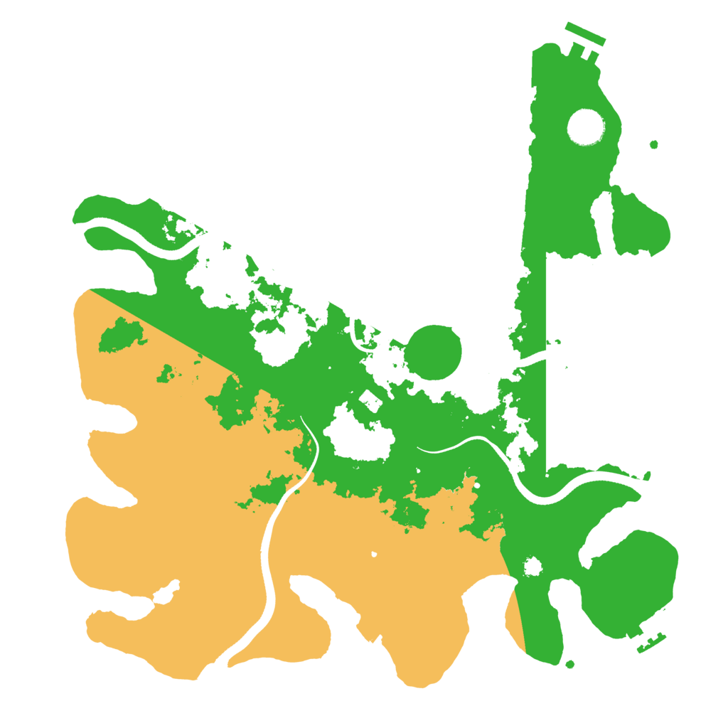 Biome Rust Map: Procedural Map, Size: 3500, Seed: 27204296