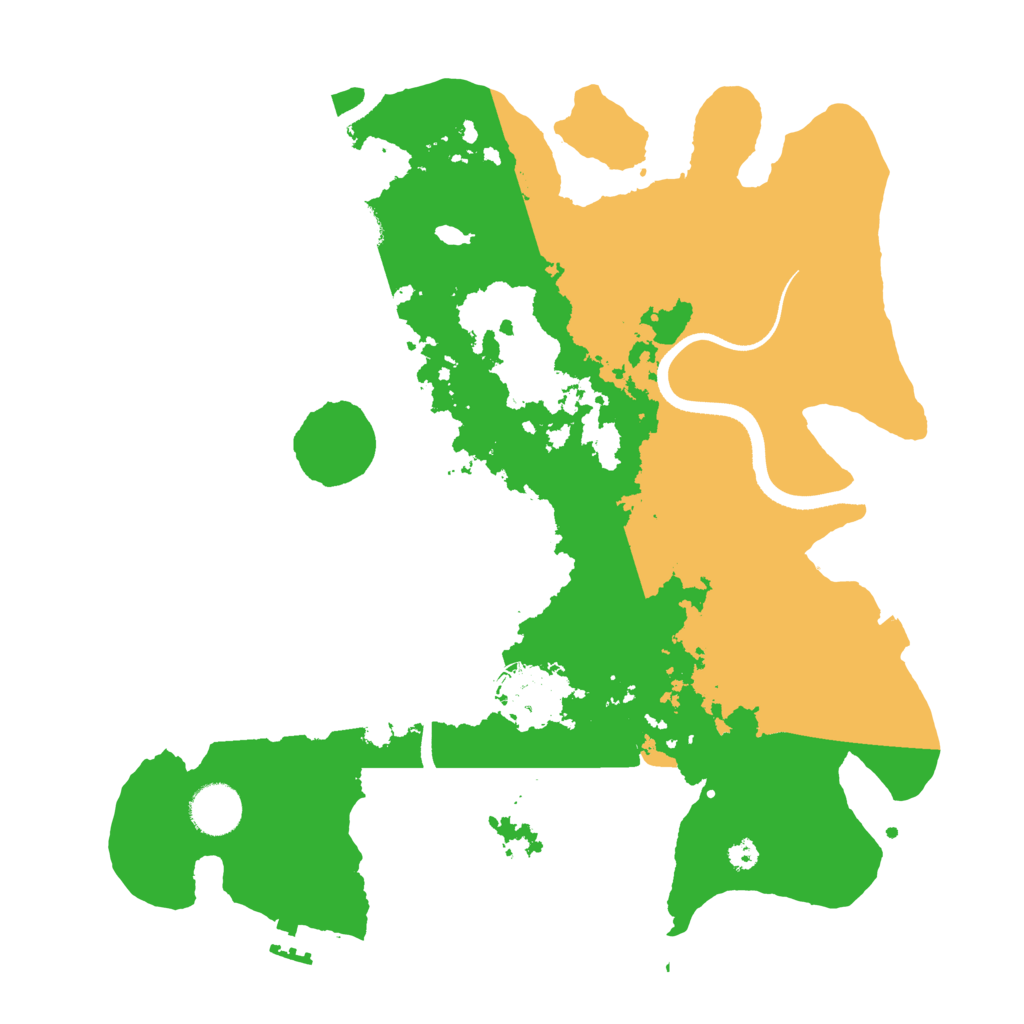 Biome Rust Map: Procedural Map, Size: 3500, Seed: 1070375797