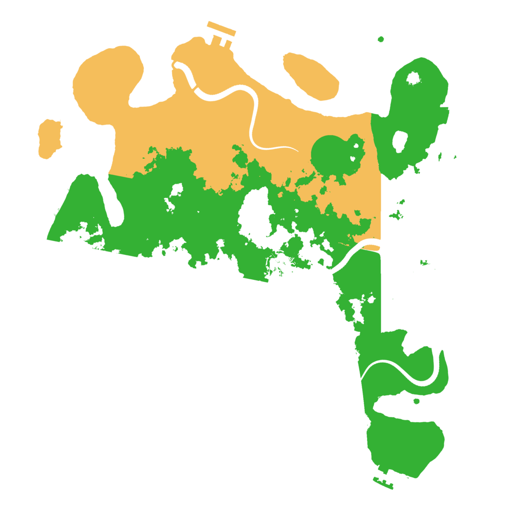 Biome Rust Map: Procedural Map, Size: 3500, Seed: 318027759