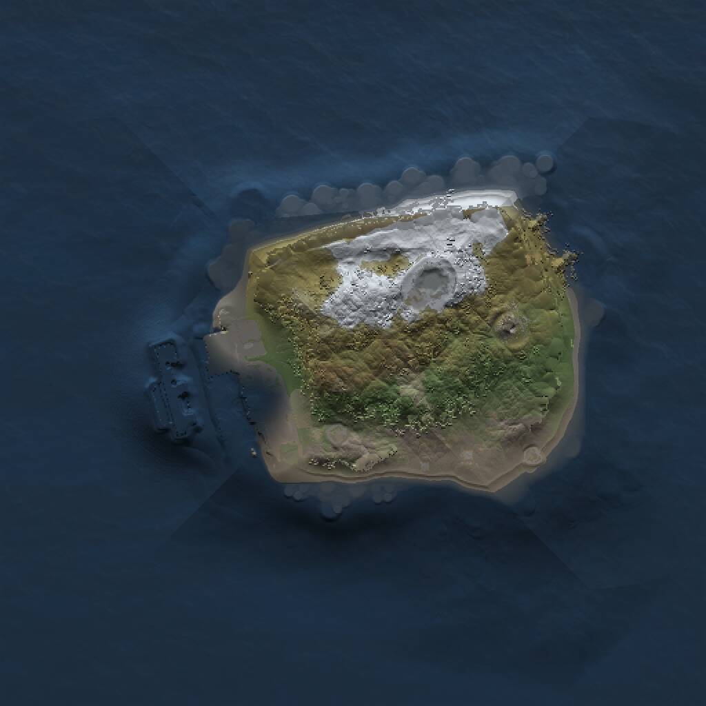Rust Map: Procedural Map, Size: 1200, Seed: 34698034, 2 Monuments