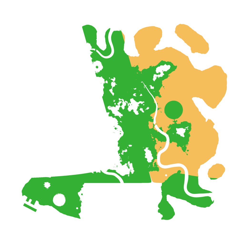 Biome Rust Map: Procedural Map, Size: 3500, Seed: 778690905