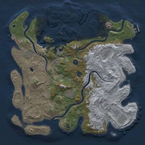 Thumbnail Rust Map: Procedural Map, Size: 4250, Seed: 982510533, 17 Monuments