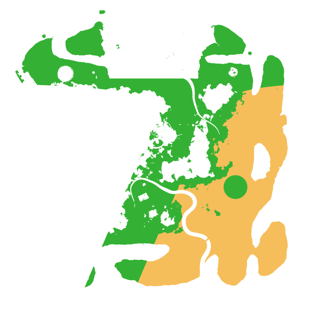 Biome Rust Map: Procedural Map, Size: 3500, Seed: 1546235935