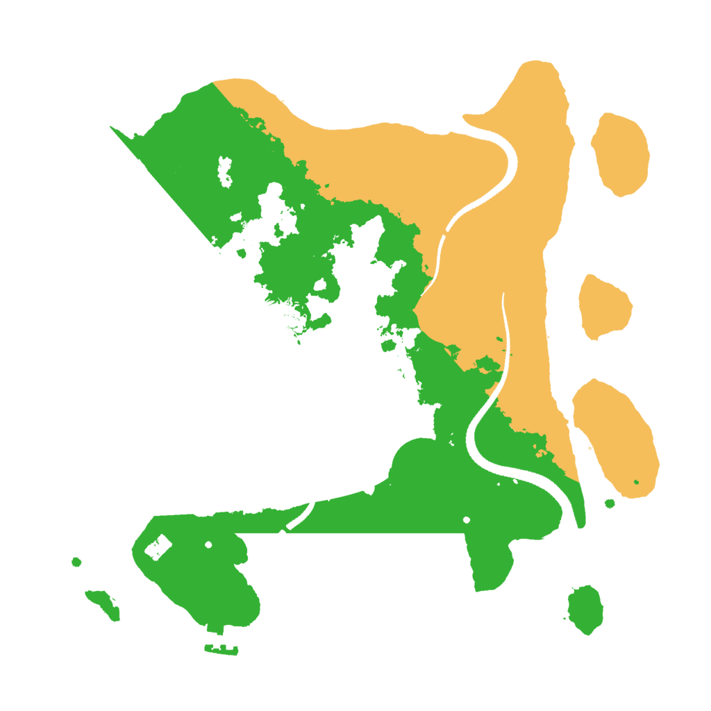Biome Rust Map: Procedural Map, Size: 3000, Seed: 2141978219