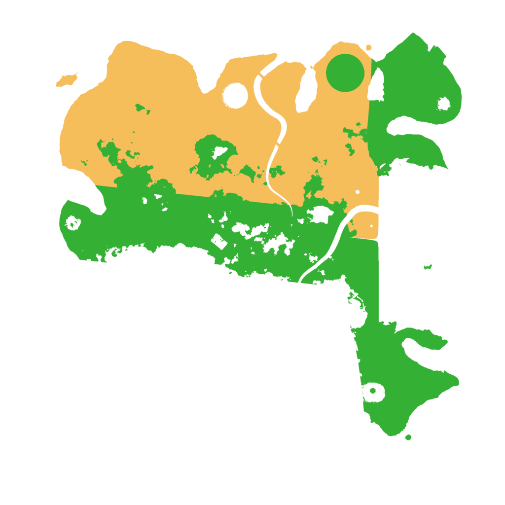 Biome Rust Map: Procedural Map, Size: 3500, Seed: 1077434710