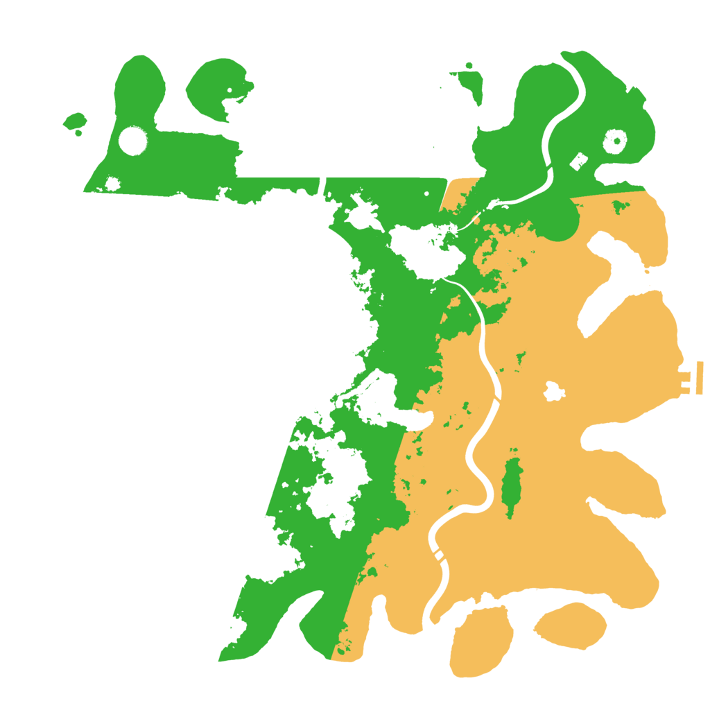 Biome Rust Map: Procedural Map, Size: 4350, Seed: 33355566