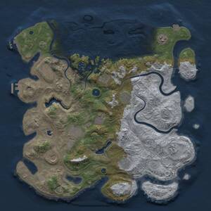 Thumbnail Rust Map: Procedural Map, Size: 4250, Seed: 1979468002, 17 Monuments