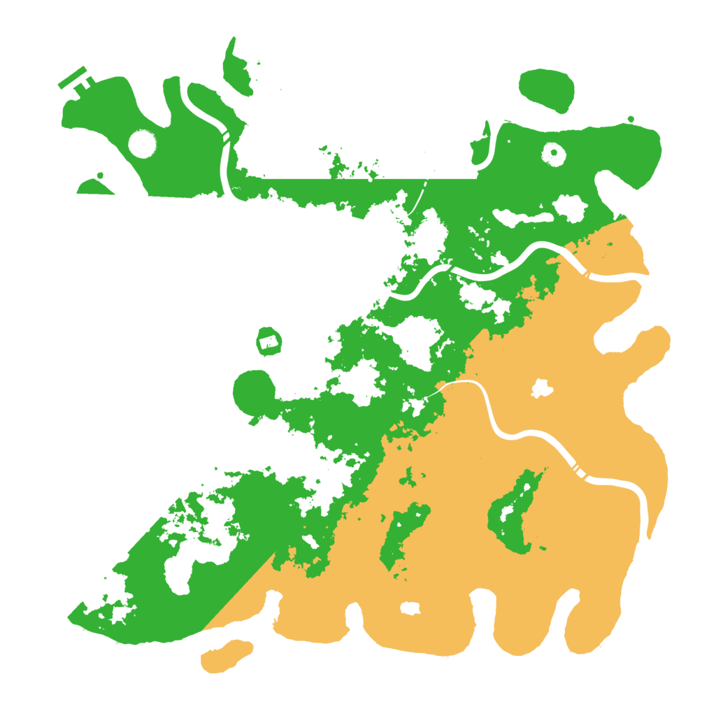 Biome Rust Map: Procedural Map, Size: 4500, Seed: 780651627