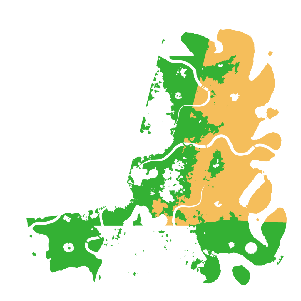 Biome Rust Map: Procedural Map, Size: 4500, Seed: 199921620