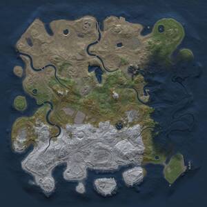 Thumbnail Rust Map: Procedural Map, Size: 4250, Seed: 1973952399, 17 Monuments