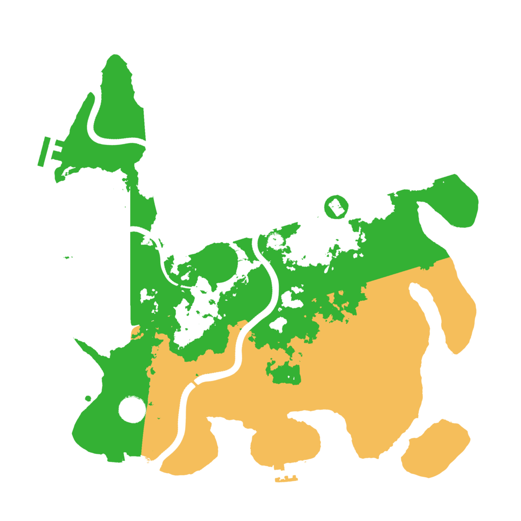 Biome Rust Map: Procedural Map, Size: 3500, Seed: 80567687