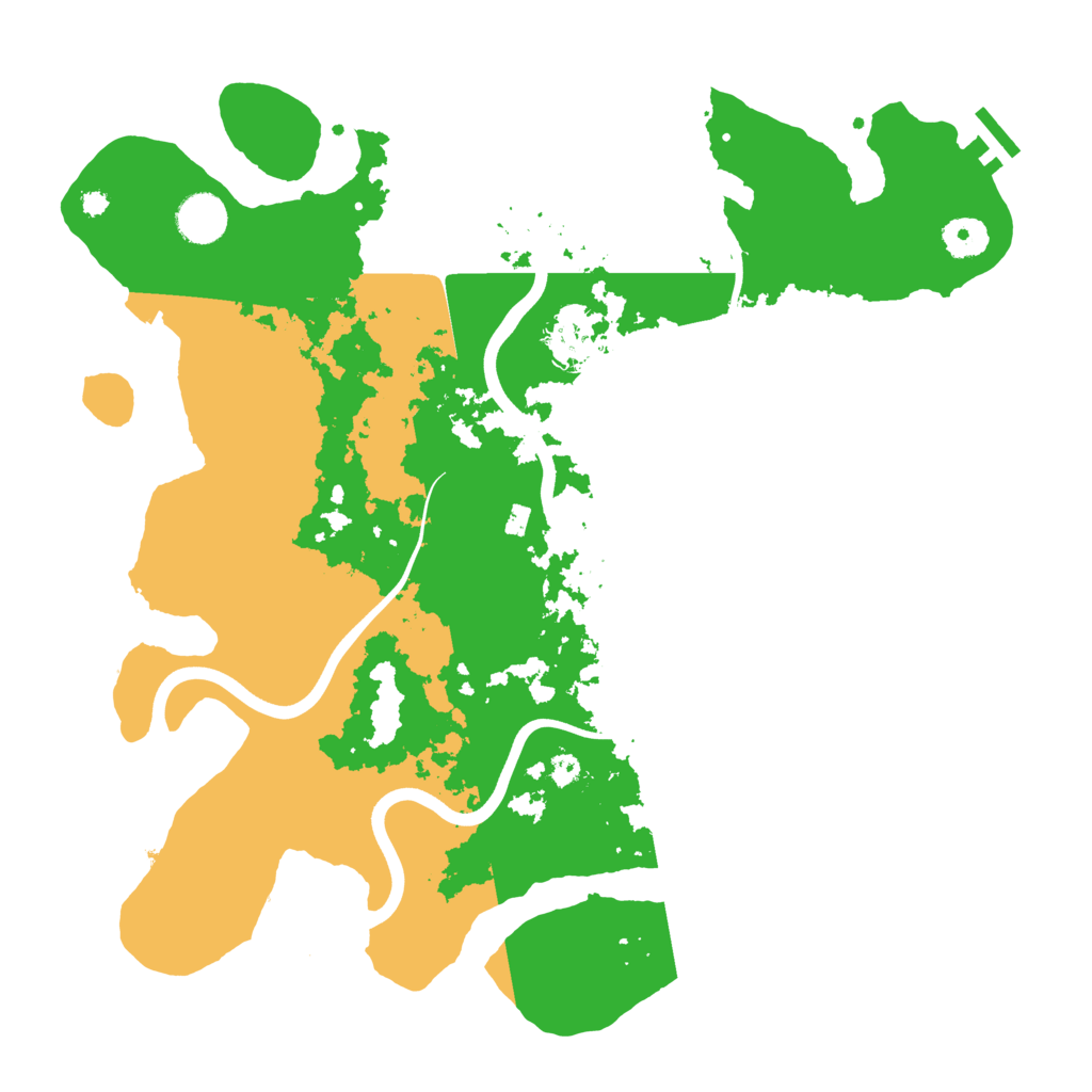 Biome Rust Map: Procedural Map, Size: 3800, Seed: 91372