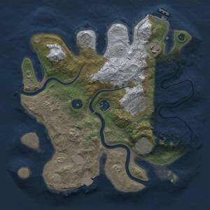 Thumbnail Rust Map: Procedural Map, Size: 3000, Seed: 450413801, 11 Monuments