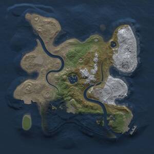 Thumbnail Rust Map: Procedural Map, Size: 2500, Seed: 459950089, 7 Monuments
